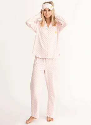Betty Heart Check Pajama Set