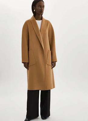 Thara Shawl Collar Wool Coat