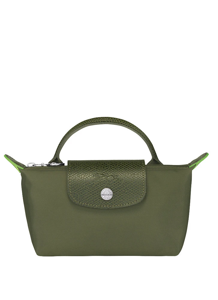 Le Pliage Green Pouch with Handle