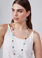 Aquamarine Moonstone Necklace