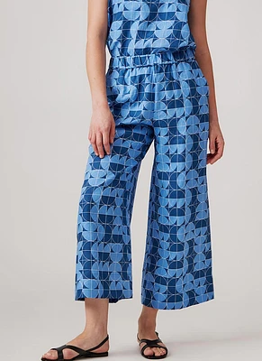 Marmo Printed Cropped Pant