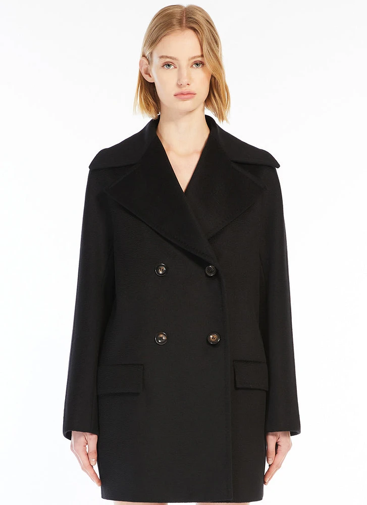 Kent Double-Breasted Wool Car Coat