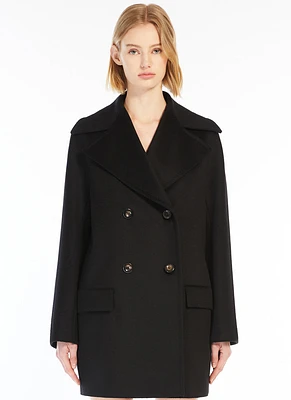 Kent Double-Breasted Wool Car Coat