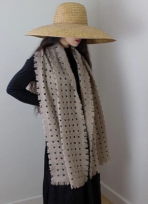 Waffle Cashmere Scarf