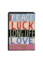 Peace Love Luck Clutch