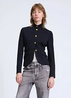 Slade Cropped Textured Blazer