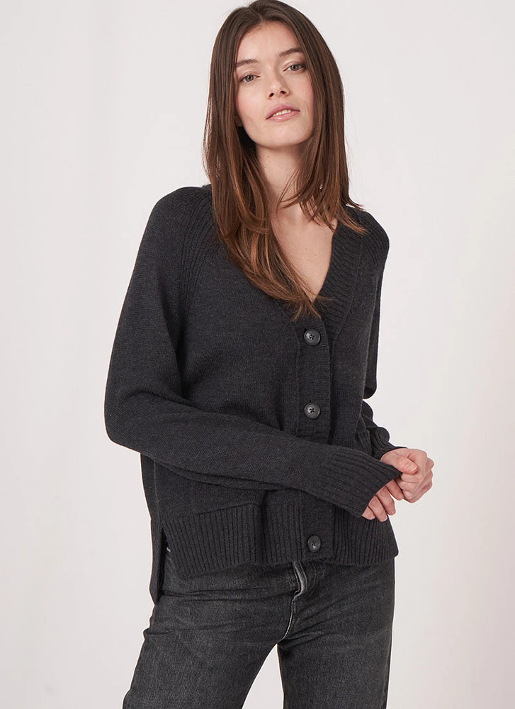 V-Neck Merino Cardigan