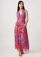 Cecelia Print Sleeveless Midi Dress