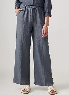 Pull-On Linen Pant