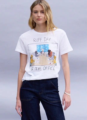 Ruff Day At the Office Crewneck T-Shirt