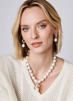 Baroque Shell Pearl Necklace