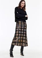 Sequin Midi Skirt