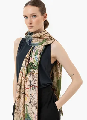Ela Single Face Subways Scarf