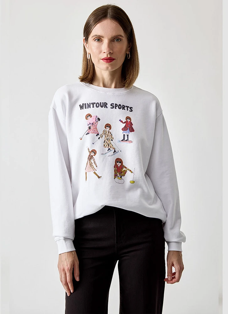 Wintour Sports Crewneck Sweater