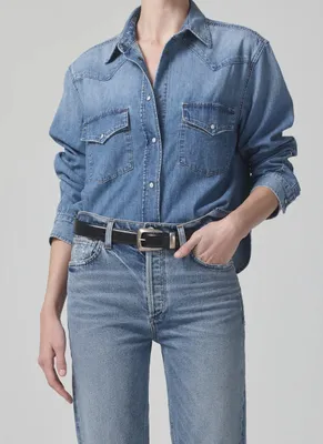 Cropped Western Shirt