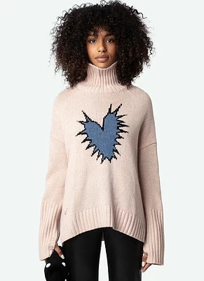 Alma We Heart Spike Turtleneck