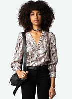 Telia Silk Twill Blouse