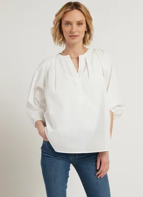 Cotton Bishop Sleeve Blouse