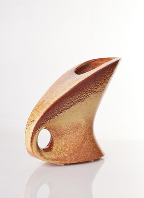 Bertoncello Ceramiche Mid-Mod Sculptural Abstract Jug Vase, 1960s-70s