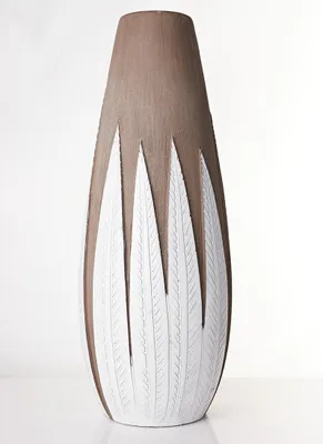 Anna Lisa Thomson for Upsala Ekeby Sculptural Earthenware Floor Vase, 1950s-60s