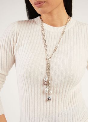 Arebella Pearl Lariat Necklace
