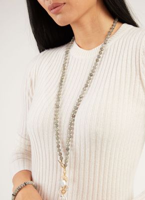 Ellinor Pearl Labradorite Necklace