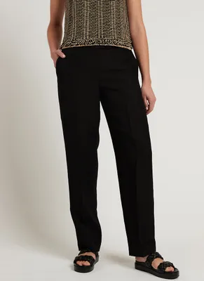 Linen Straight-Fit Trouser