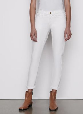 Le Garcon Mid-Rise Straight Blanc Jeans