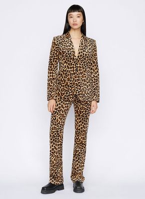 Classic Velvet Leopard Blazer