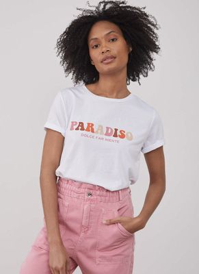 Lola Paradiso Crewneck Cotton T-Shirt