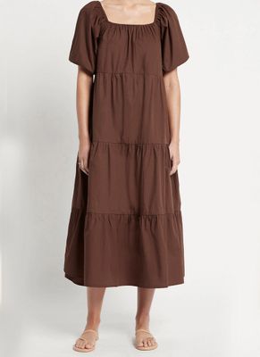 Ronan Peasant Midi Dress