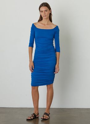 Trixy Gauzy Whisper Ruched Dress