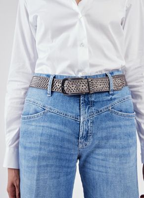 Zoe Leather Embellished Belt