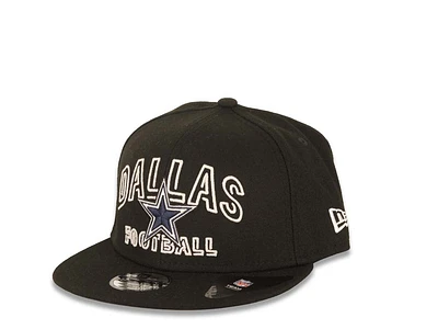 (Youth) Dallas Cowboys New Era NFL 9FIFTY 950 Snapback Kid Cap Hat Black Crown/Visor Team Color Logo (2020 Draft)