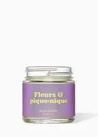 Bougie 1 mèche - FLEURS ET PIQUE-NIQUE