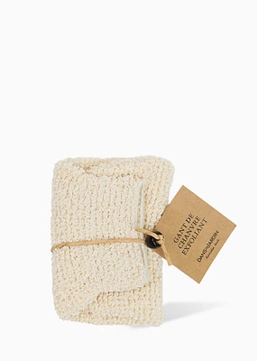 Exfoliating hemp glove