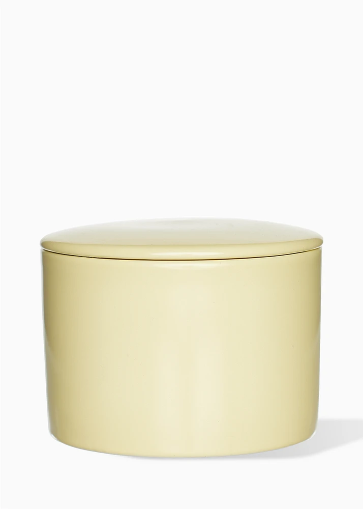 Yellow pot candle – Pineapple & honey