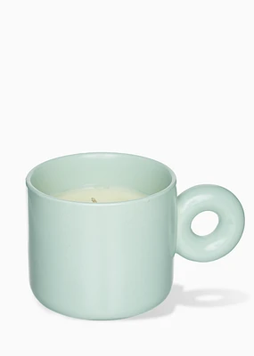 Bougie tasse aqua – Fleur d’oranger & jasmin