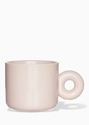 Bougie tasse rose – Pomme & pamplemousse