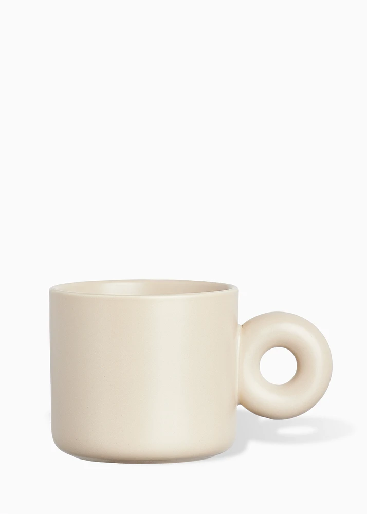 Bougie tasse beige - SÉSAME & AMANDES GRILLÉES