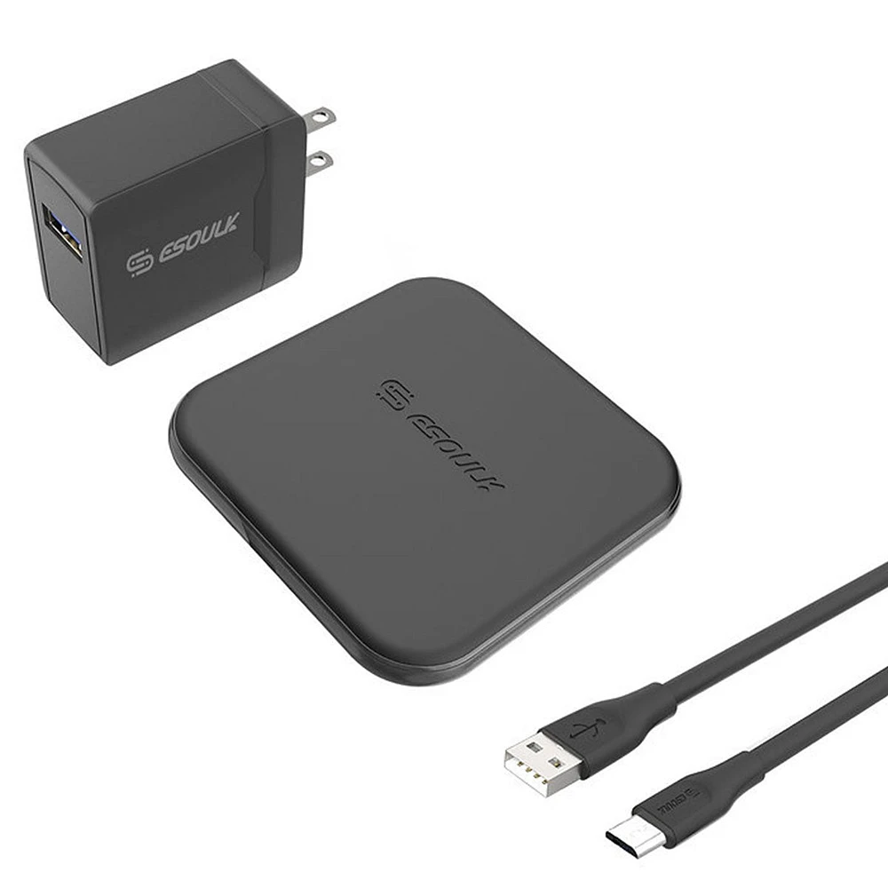 Esoulk Fast Charging Wireless Charger Pad with 5ft Cable