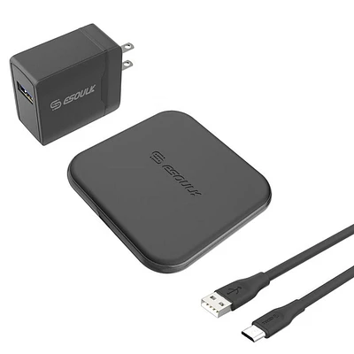 Esoulk Fast Charging Wireless Charger Pad with 5ft Cable
