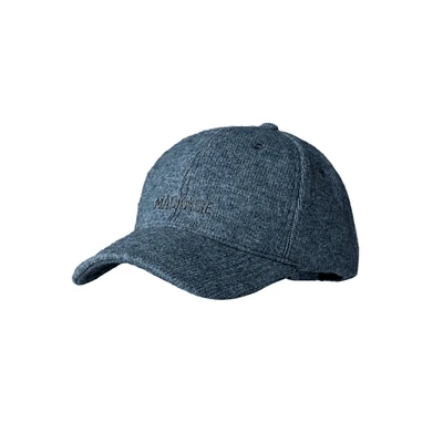 Mackage Anderson-cm Cashmere Logo Baseball Cap In Carbon Mix, Size: O/s