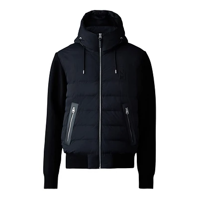 Mackage Andrew Mixed-media Light Down Jacket Black, Size: