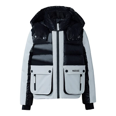 Mackage Andre Mixed-media Down Ski Jacket For Kids (8-14 Years) Size:
