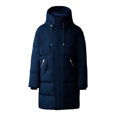 Mackage Antoine 2-in-1 Recycled Down Parka With Removable Bib Navy, Size: