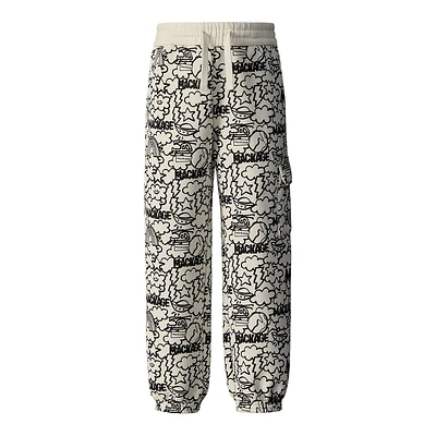 Mackage Archer-pr Double-face Jersey Graphic Sweatpants For Kids (8-14 Years) Cream, Size: