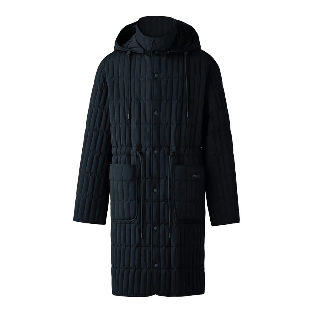 Mackage Asher Light Down Vertical Quilted Coat Black, Size: