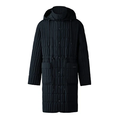 Mackage Asher Light Down Vertical Quilted Coat Black, Size: