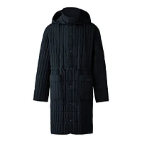 Mackage Asher Light Down Vertical Quilted Coat Black, Size: